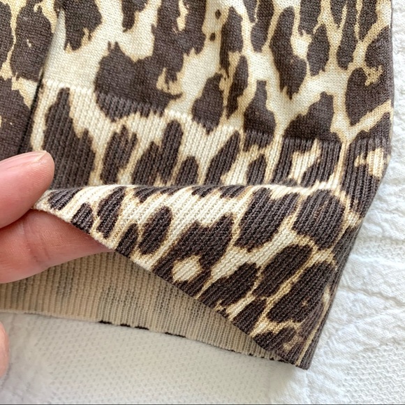 Elie Tahari Silk Cashmere Animal Print Sweater XS - Picture 9 of 14